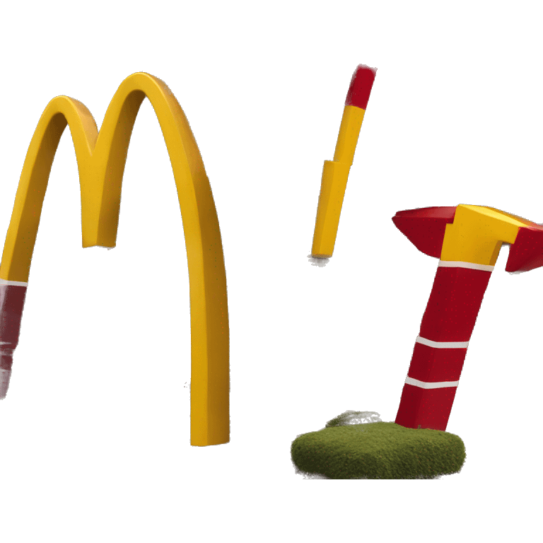 Mcdonalds logo but the letter K emoji