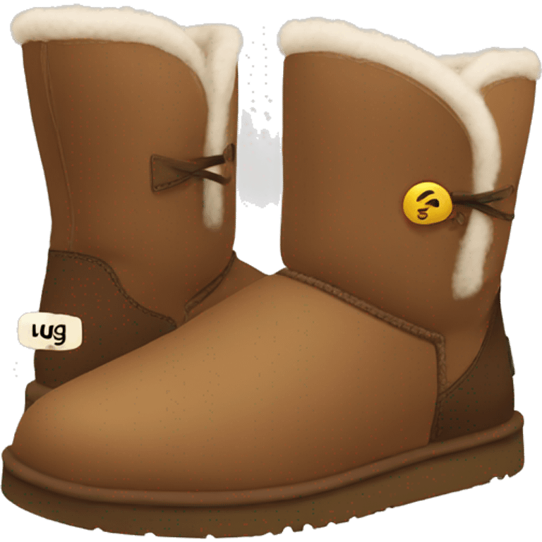 Brown ugg boots emoji