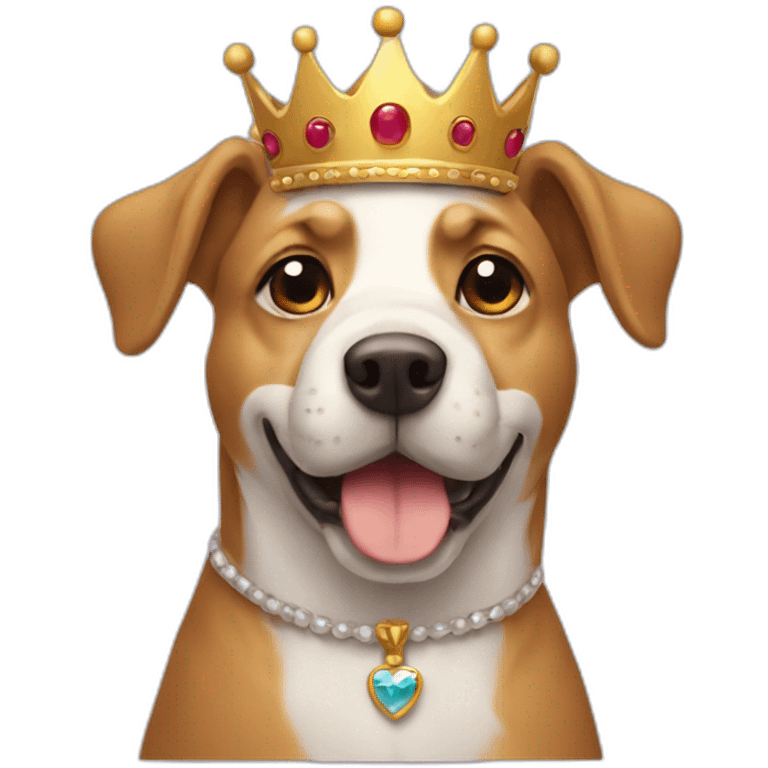 Dog with crown emoji