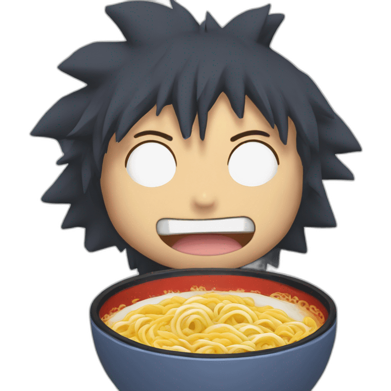 Naruto mange des ramen emoji