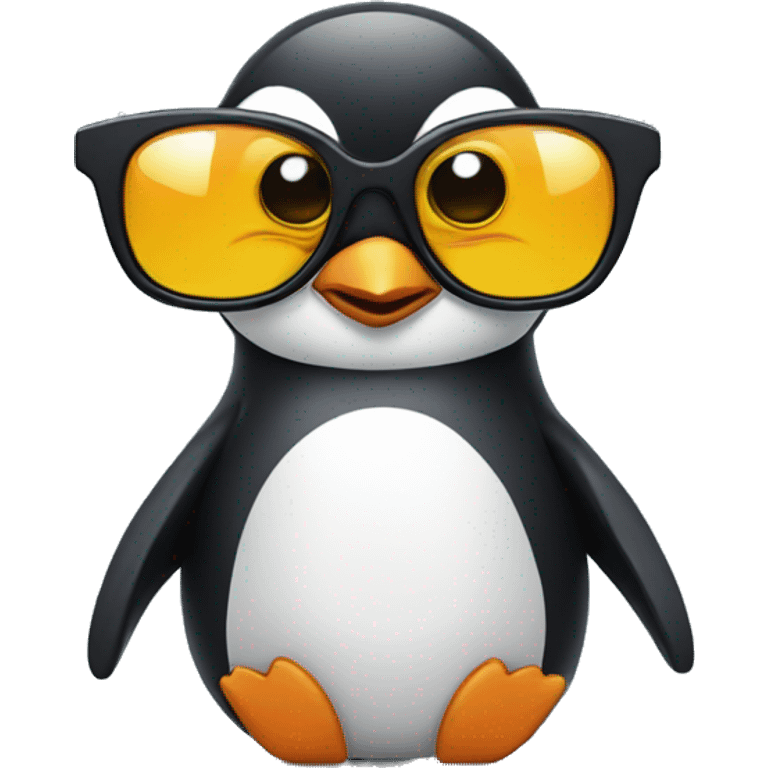 Penguin in sunglasses  emoji