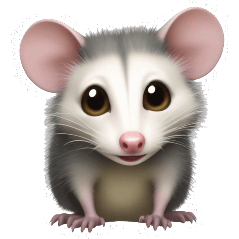 The Virginia opossum showing full body  emoji