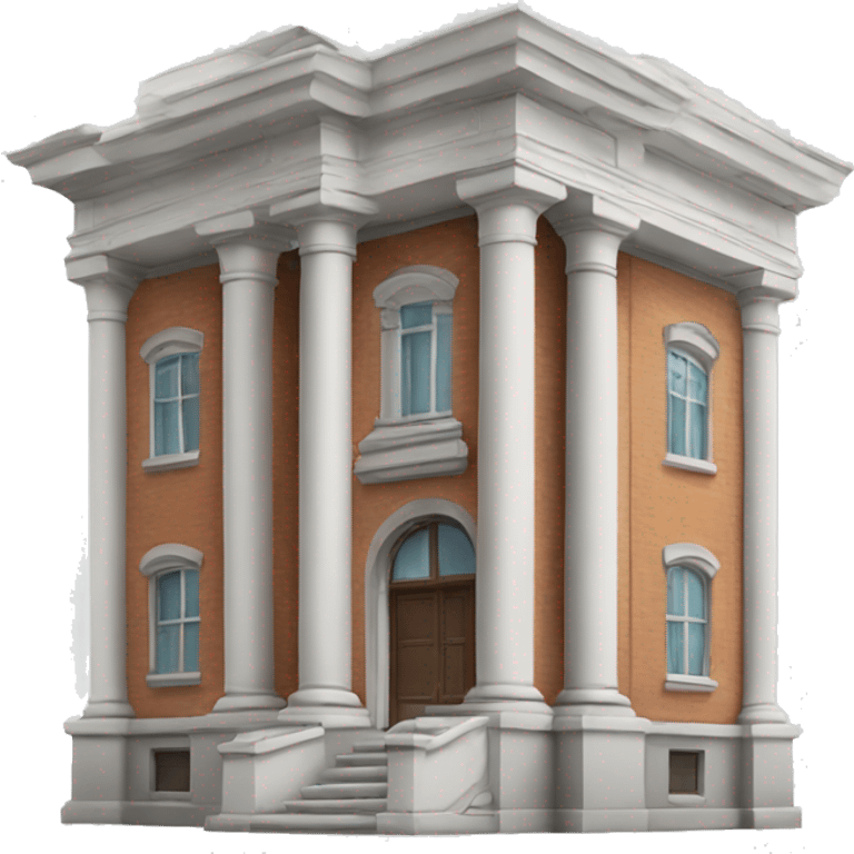 Building with architectural details emoji