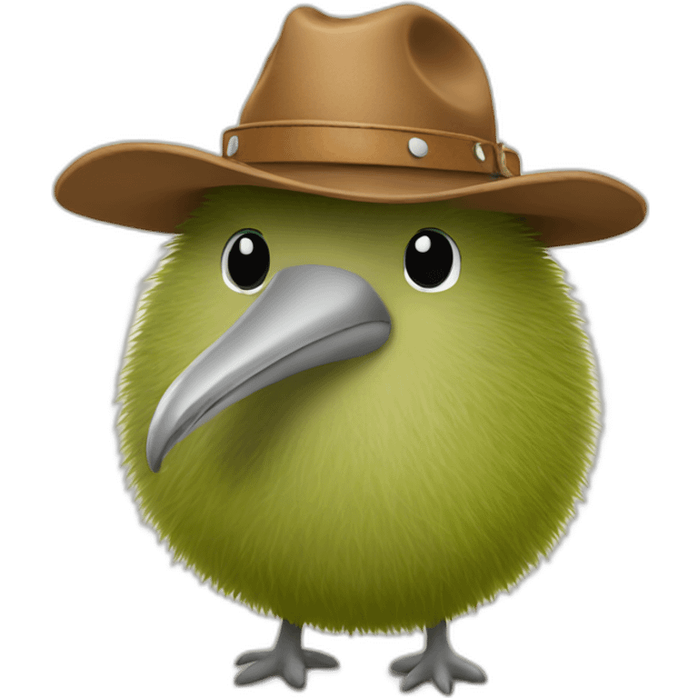 kiwi in cowboy hat emoji