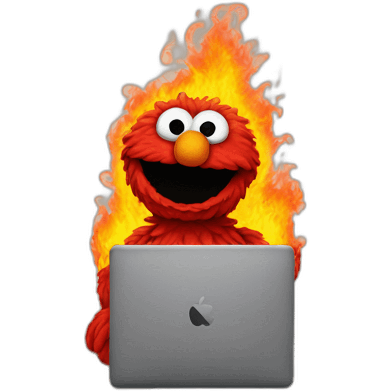 elmo-in-a-burning-room emoji