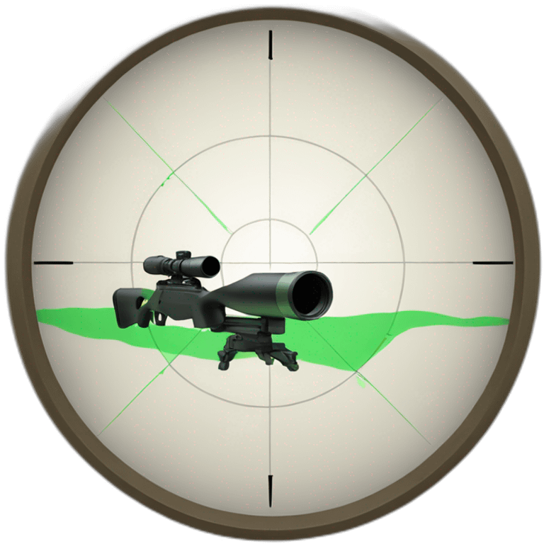 sniper's scope targeting a google search result emoji