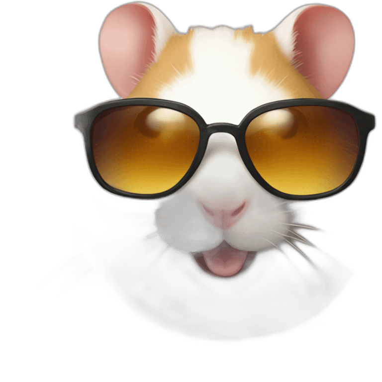 Djungarian-hamster-sunglasses-happy emoji