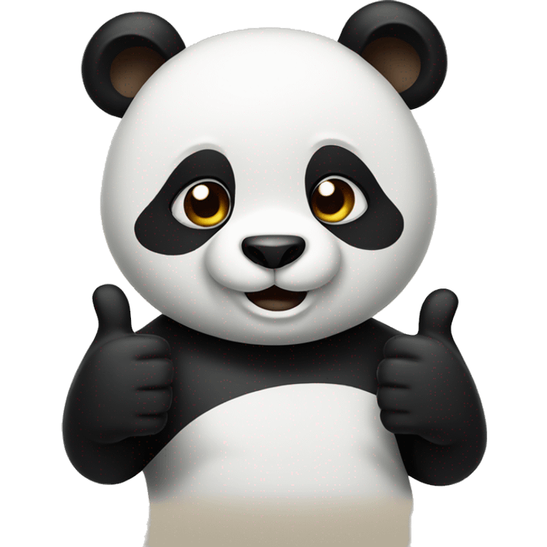 panda thumbs up emoji