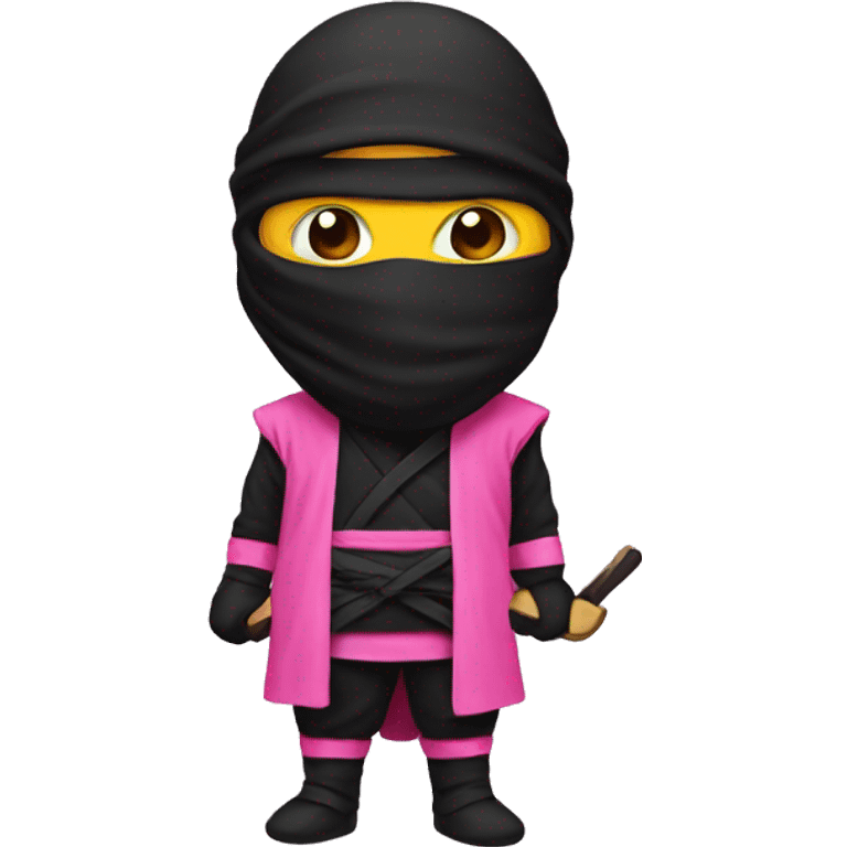 pink black ninja  emoji