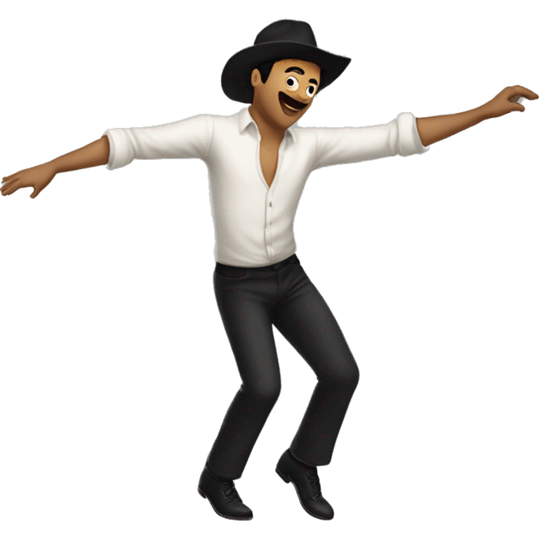 "Juan y Medio" dancing emoji