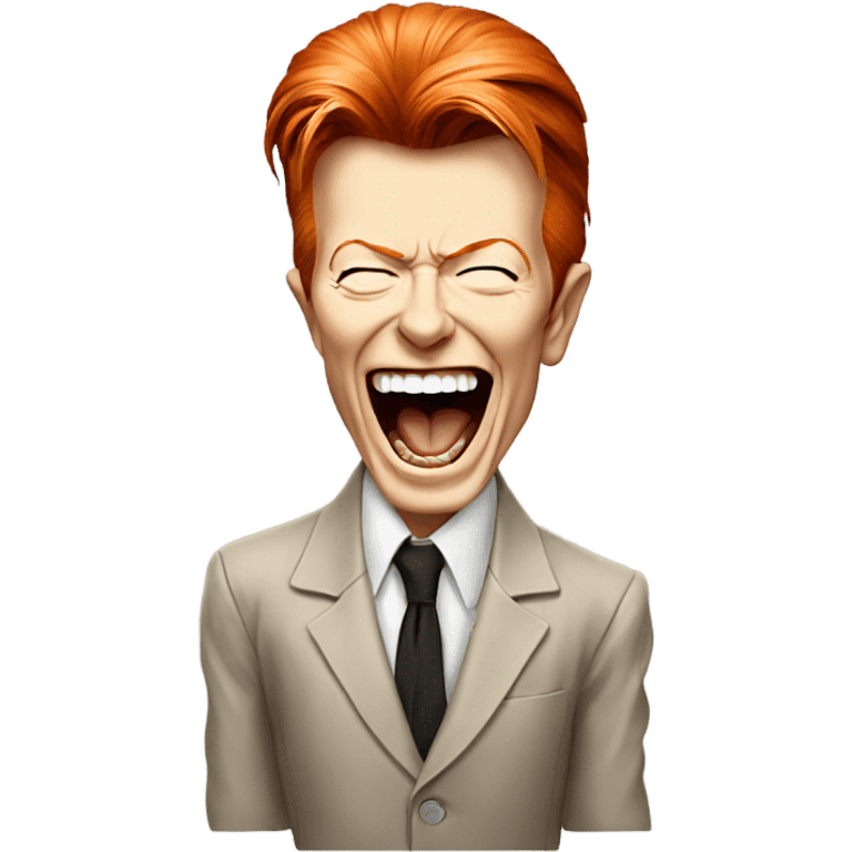 David Bowie laughing emoji