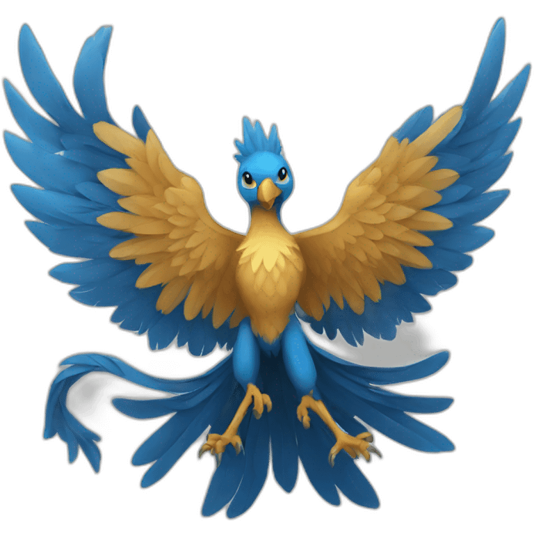 Bleu Phoenix simple icon emoji