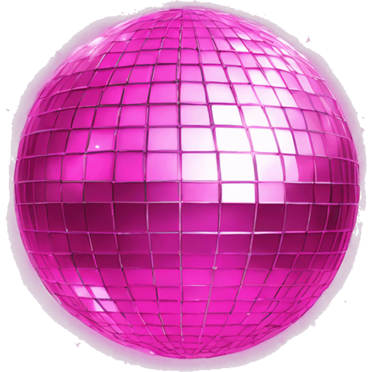 Sparkly aesthetic pink disco ball emoji