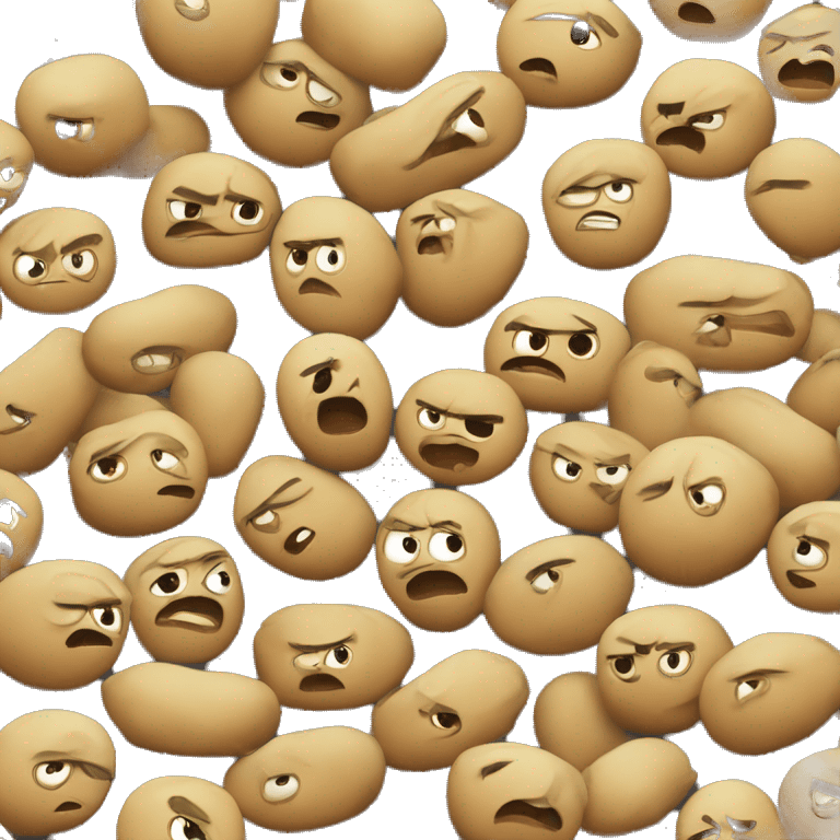 an angry potato emoji