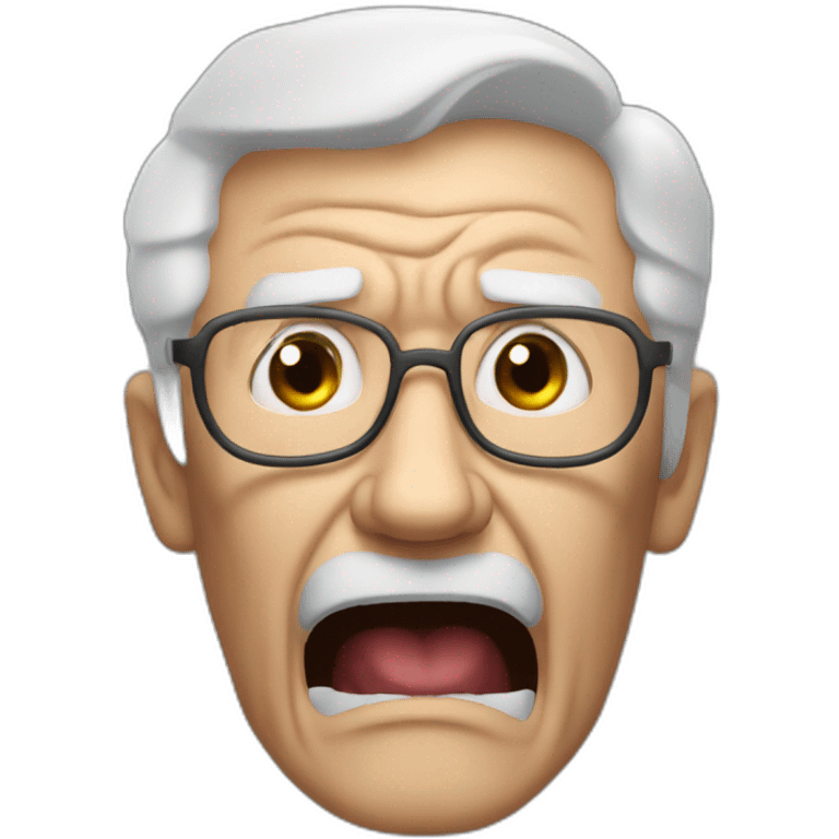 very angry grandpa emoji