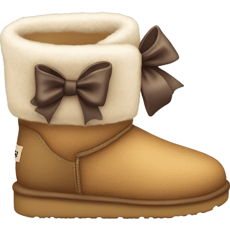 Uggs with bow emoji