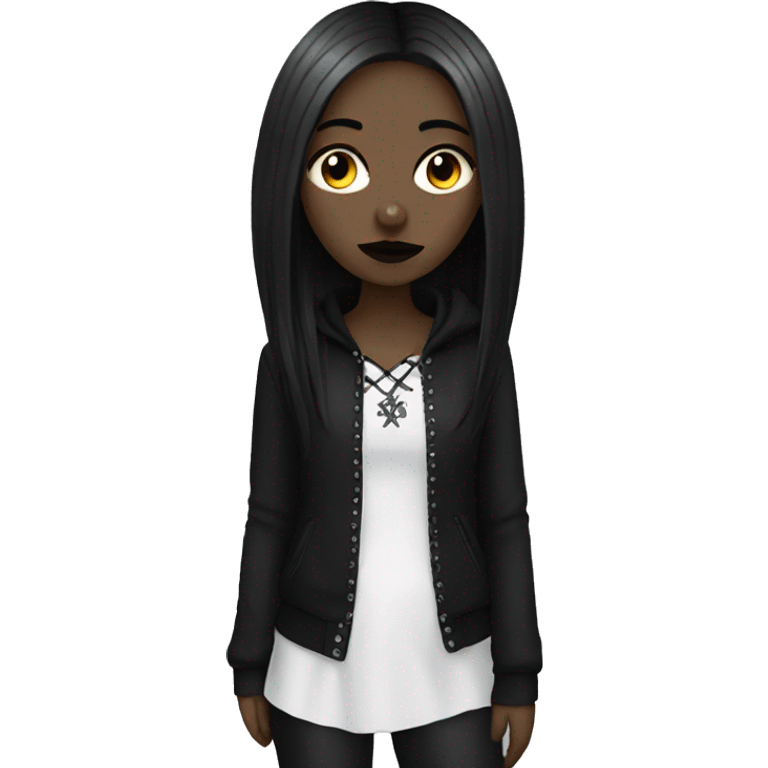 Goth girl emoji