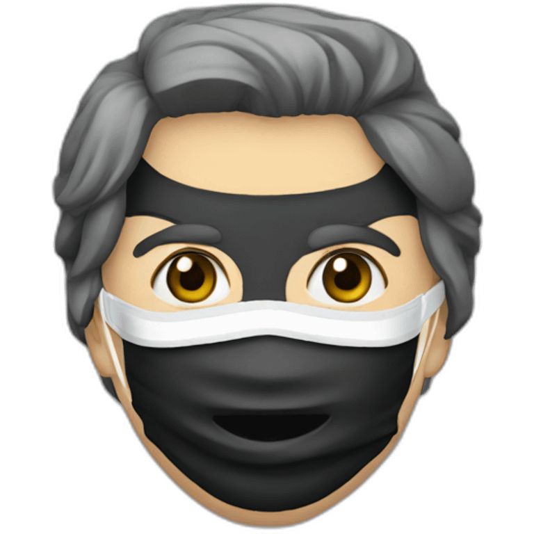 Gojo with mask emoji