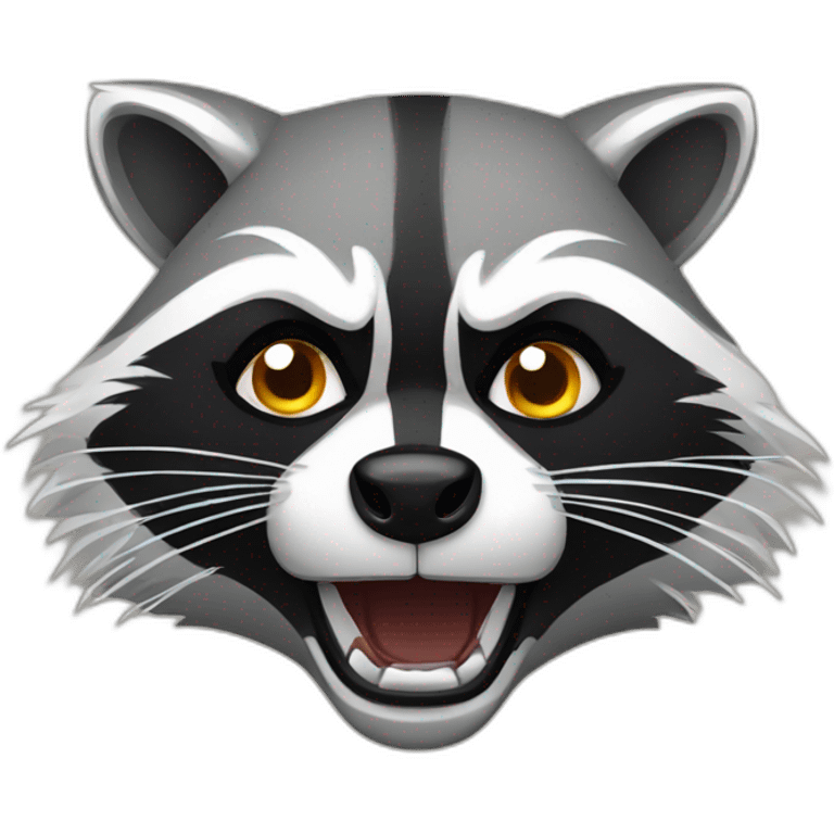 angry raccoon emoji