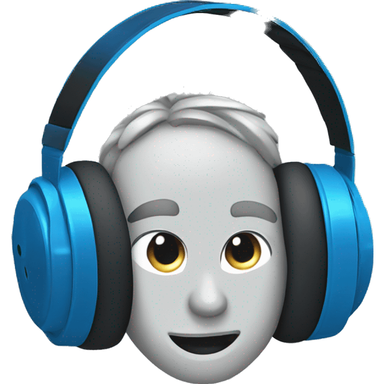 headphones with blue bow emoji