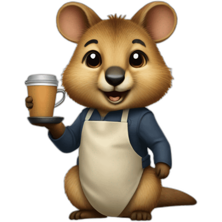 quokka wallaby barista emoji