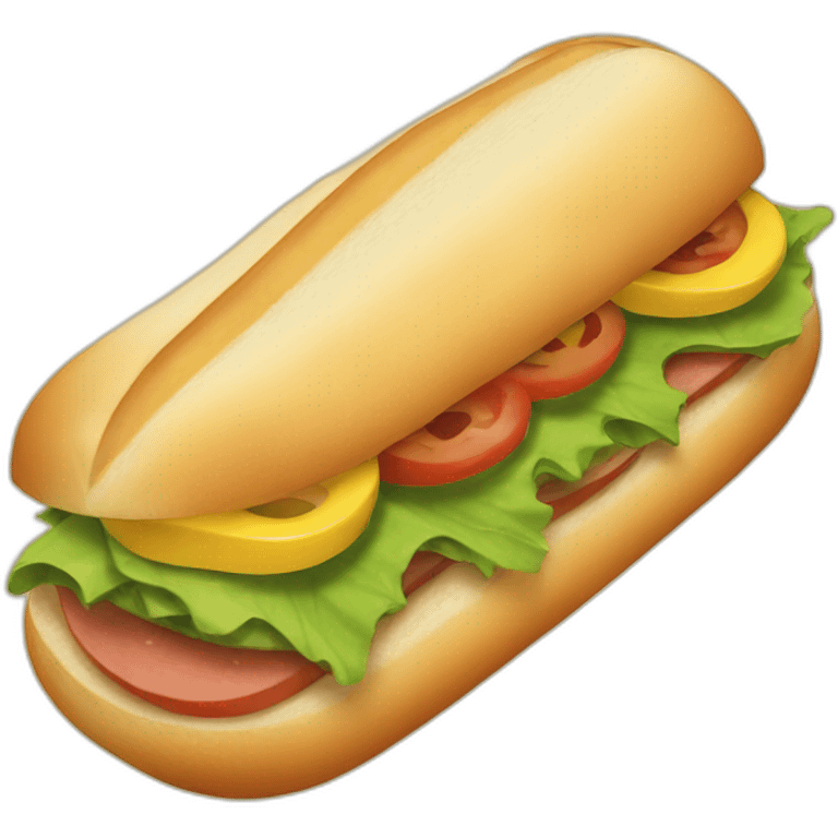 Subway sandwich emoji