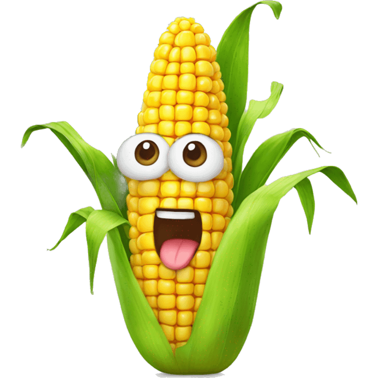 Corn cheering emoji