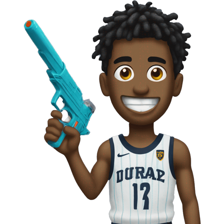 Ja morant with a water gun emoji