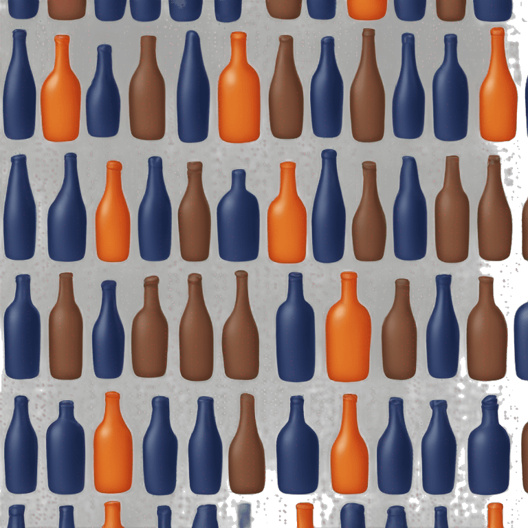 navy blue and orange brown bottles  emoji