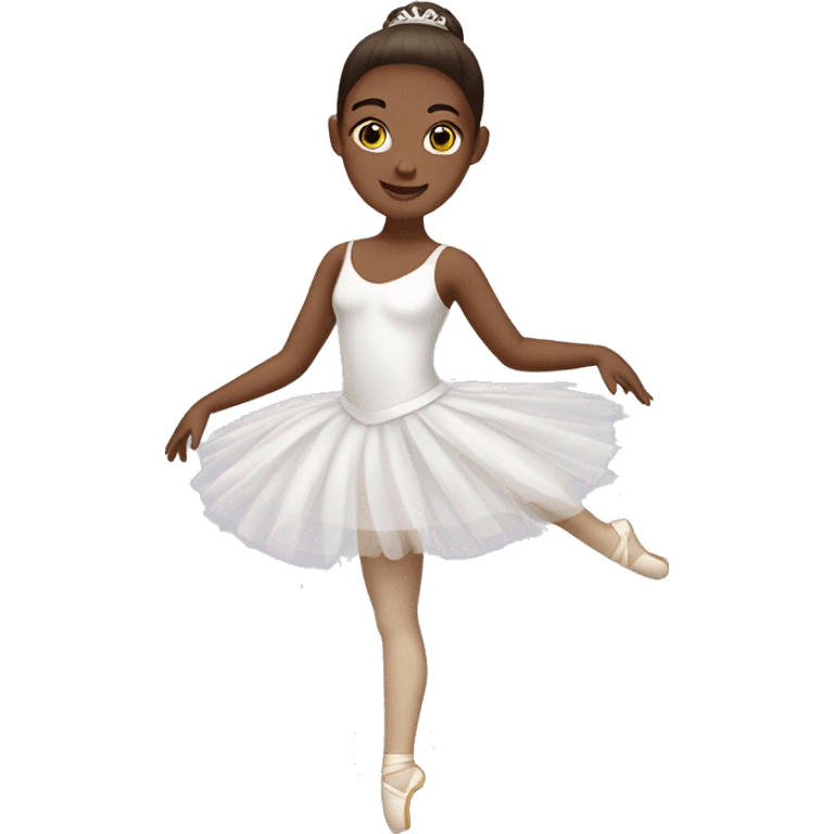 Ballerina in white tutu emoji