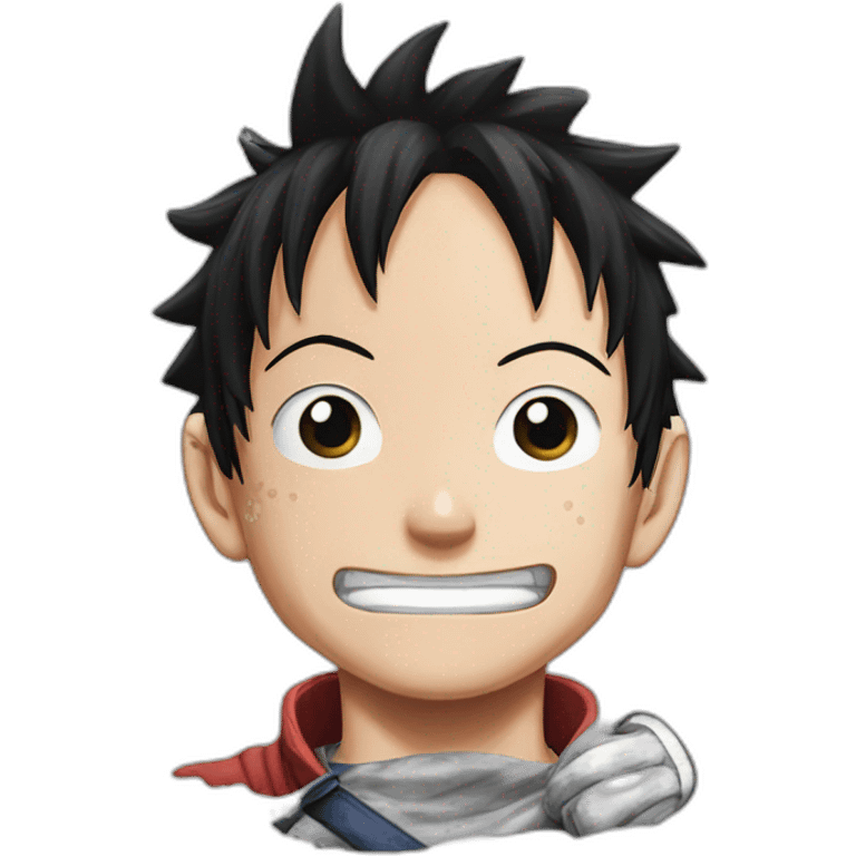 Luffy from one piece gear 5 emoji