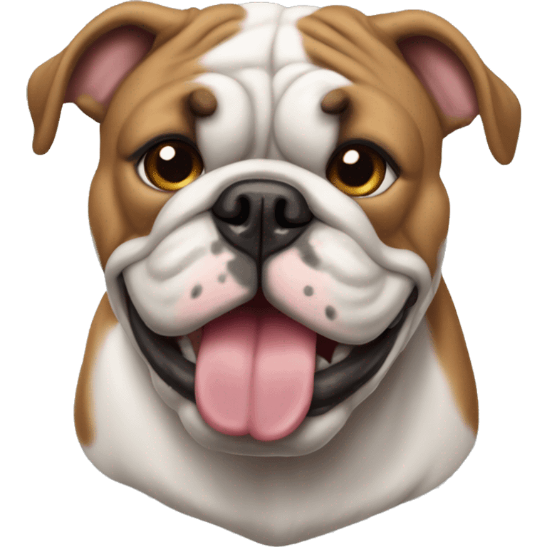 English bulldog enfadado emoji