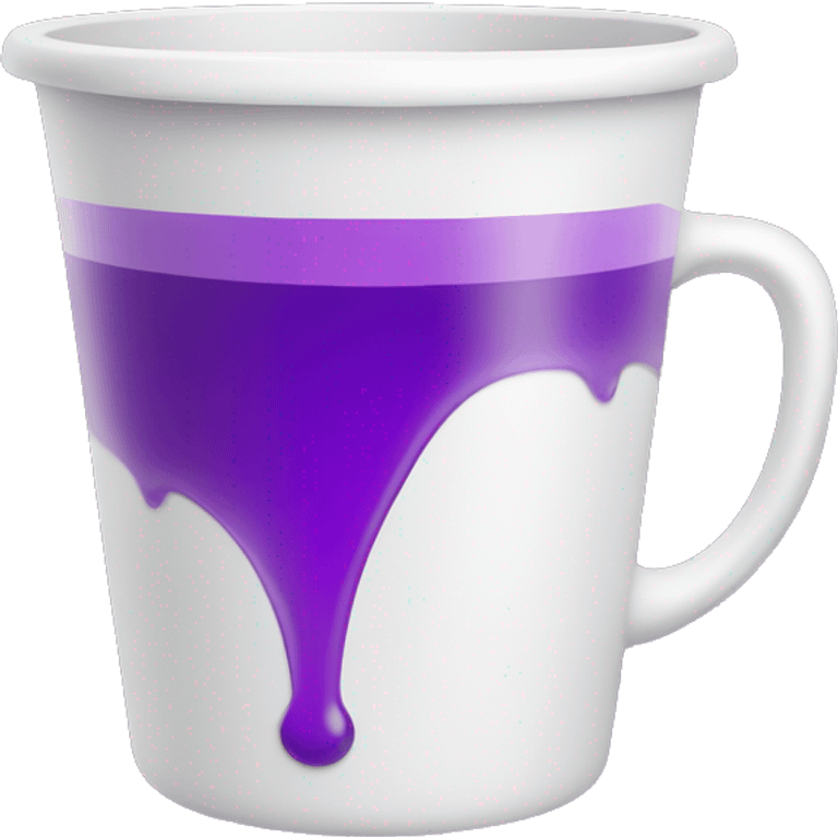 white cup with purple liquid emoji