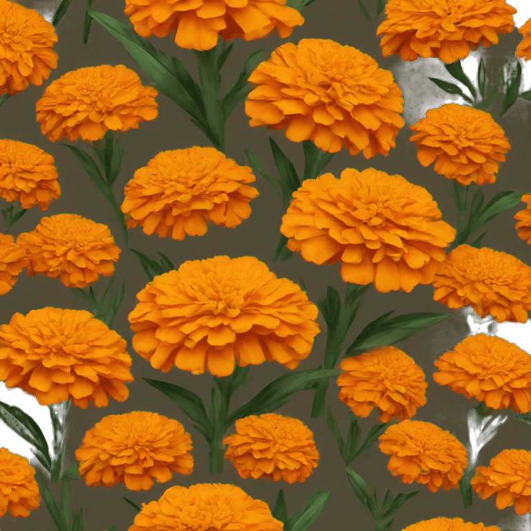 Orange marigold bouquet  emoji