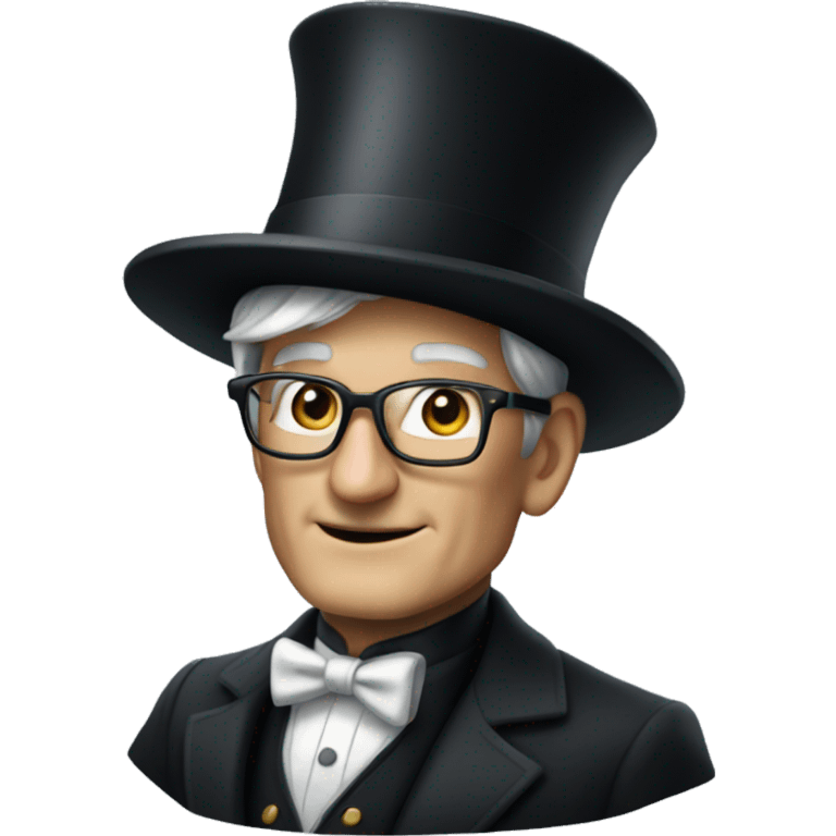 Tim Cook dressed as a magician with a top hat  emoji