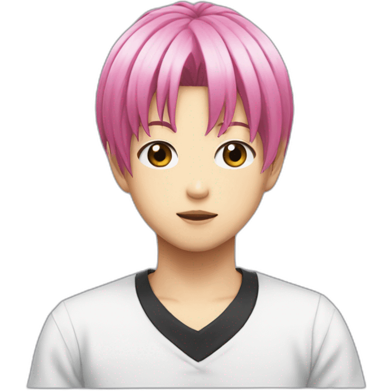 Saiki kusuo pink hair emoji