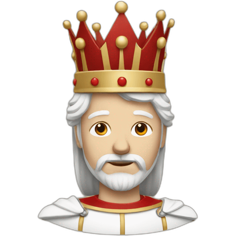 white King with red emoji