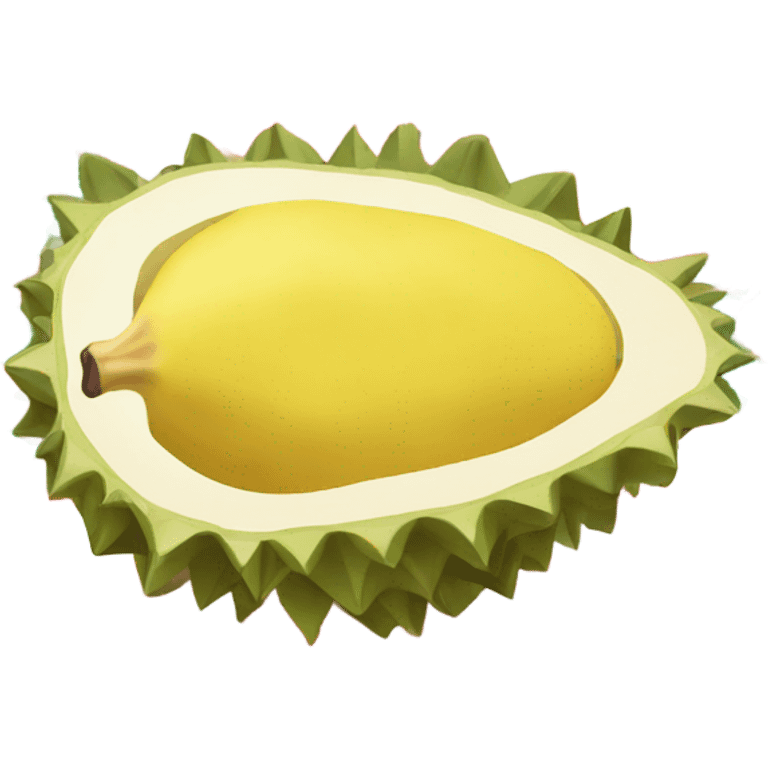 Durian on picnic blanket emoji