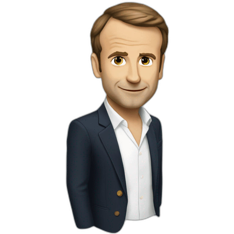 Macron en slip emoji