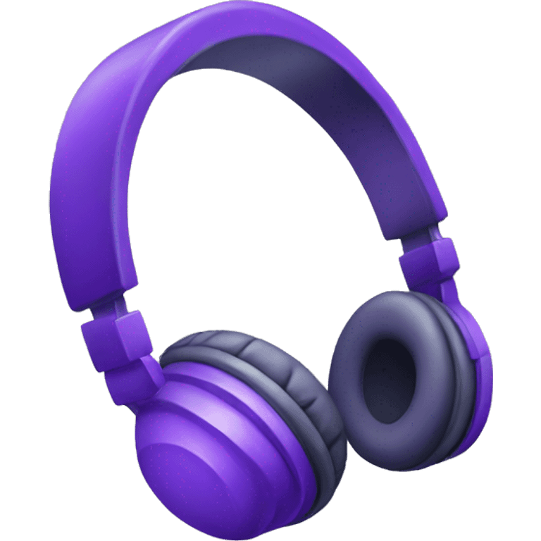 purple headphones emoji