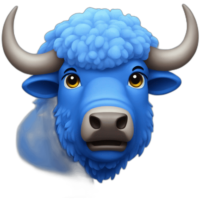 Blue Bison 🦬 emoji