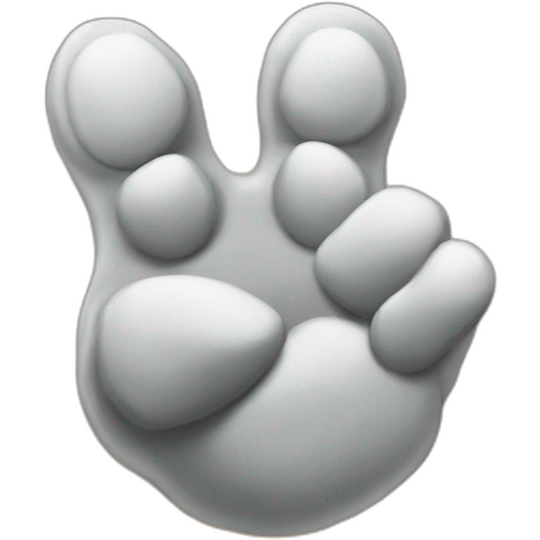 wolf paw thumbs up emoji