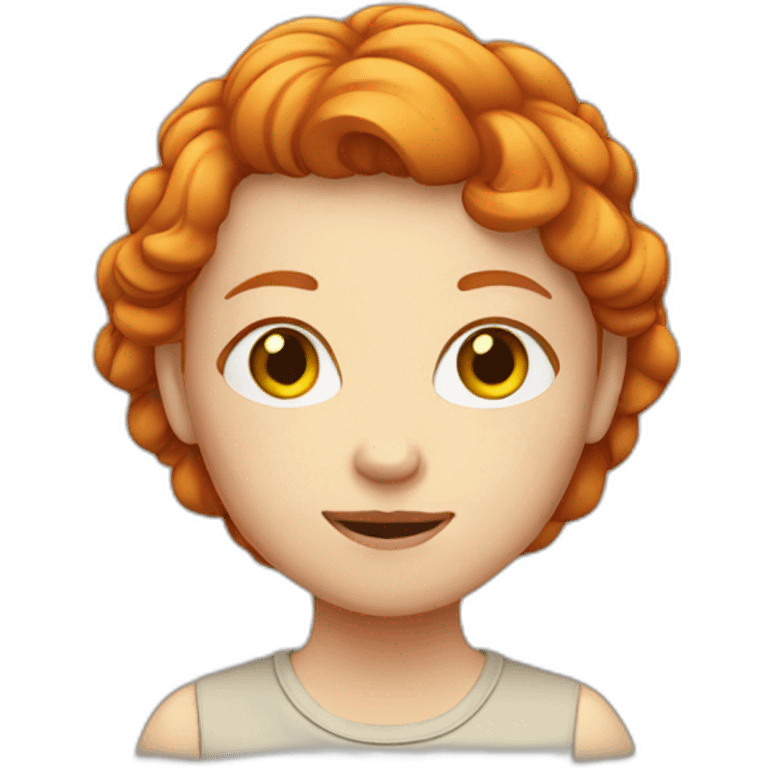 ginger girl emoji