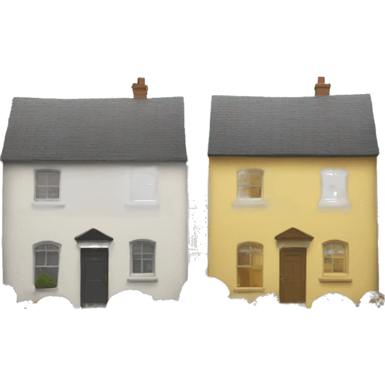 two neighbouring houses emoji