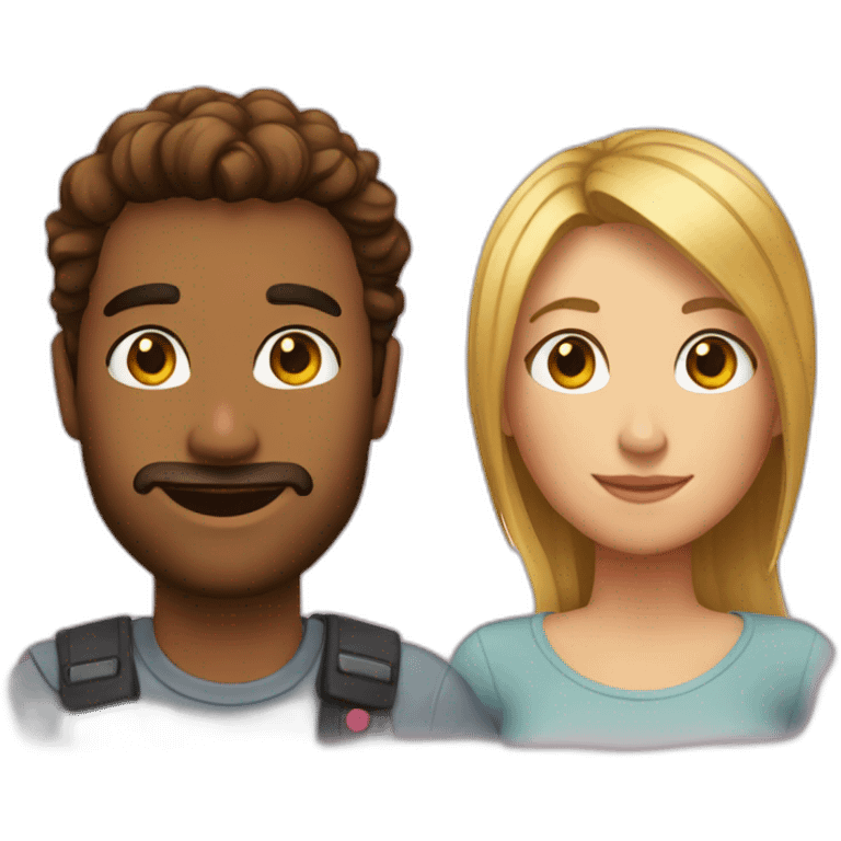 a picture of me and my girlfriend emoji