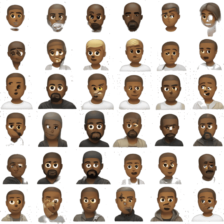 Create an emoji based on Kanye west invukt emoji