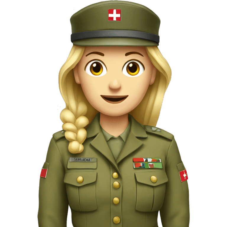 army woman swiss emoji