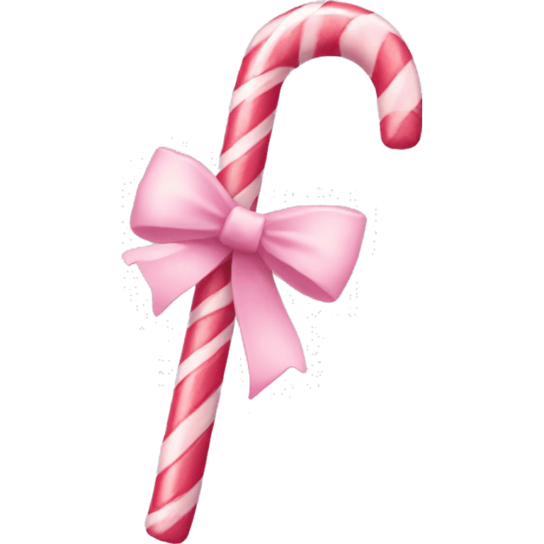 Light pink candy cane  emoji