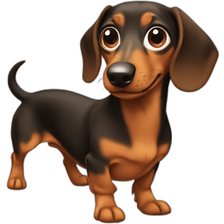 dachshund wags his tail emoji