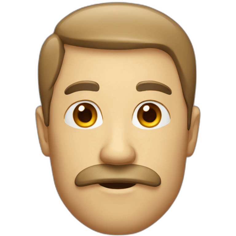 Man with square mustache emoji